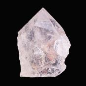 Quartz Raw Point Specimen With Polished Top And Flat Cut Base.   SP17817POL