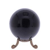 Gemstone Sphere In Silver Sheen Obsidian.   SP17827POL