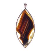 Unique 925 silver pendant featuring Banded Agate.   SP1846PEND