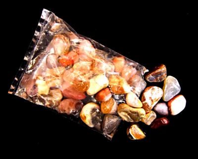 BRAZILIAN AGATE POLISHED TUMBLE STONES (1Kg BAG).   SP10007WHA