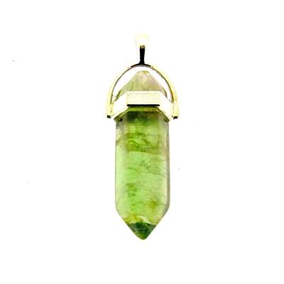 FLUORITE DOUBLE TERMINATED HEALING POINT PENDANT.   SPR14591PEND