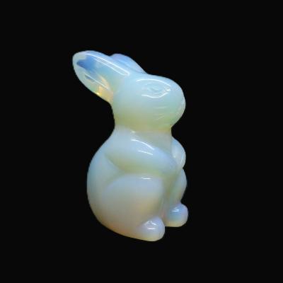 Gemstone Carving Of A Rabbit (Large Size) In Opalite.   SPR16930POL