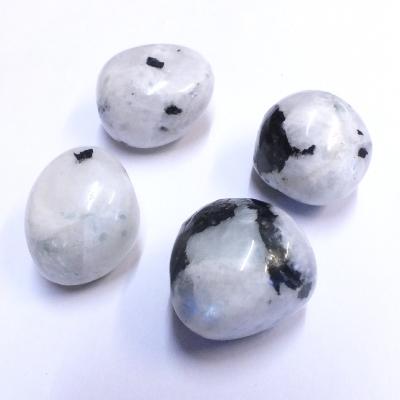 Rainbow Moonstone Polished Tumble Stones (100g Bag).   SPR17053WH