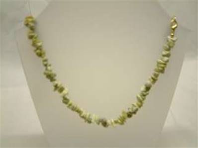 SERPENTINE GEM CHIP NECKLACE (10 PACK). 24" LONG. 40g. SPR867WH