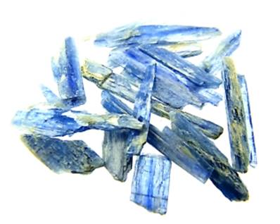 BLUE KYANITE BLADES 'A' GRADE (500g bag). SPR9606WH500g