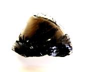 FRACTURED SMOKEY OBSIDIAN GLASS SPECIMEN.   SP11203