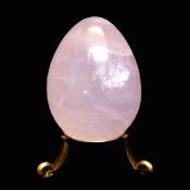 Gemstone Egg In Gemmy Rose Quartz.   SP16665POL