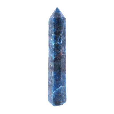 Gemstone Fully Polished And Faceted Point Specimen In Apatite.   SP17055POL