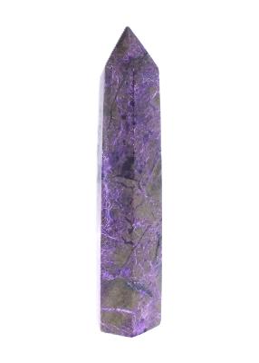 Atlantasite, Stitchtite With Serpentine Fully Polished And Facetted Point/ Tower Specimen.   SP17361POL