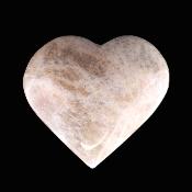 Cream Sheen Moonstone Gemstone Polished Heart Carving.   SP17554POL
