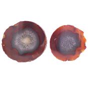 Agate Split Nodule Pair With polished Cut Faces.   SP17839POL