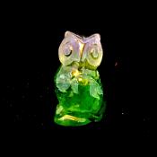 CARVING OF AN OWL IN FLUORITE.   SPR14465POL