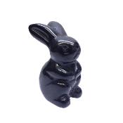 Gemstone Carving Of A Rabbit (Large Size) In Black Obsidian.   SPR16928POL