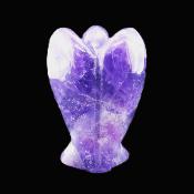 Gemstone Angel Carvings In Amethyst.   SPR17729POL