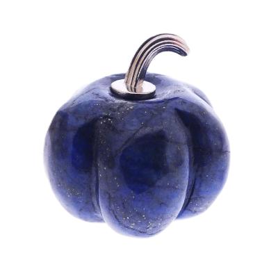 Pumpkin Carving in Lapis Lazuli.   SP17860POL