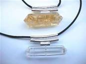 Double Terminated crystal on cord. 752