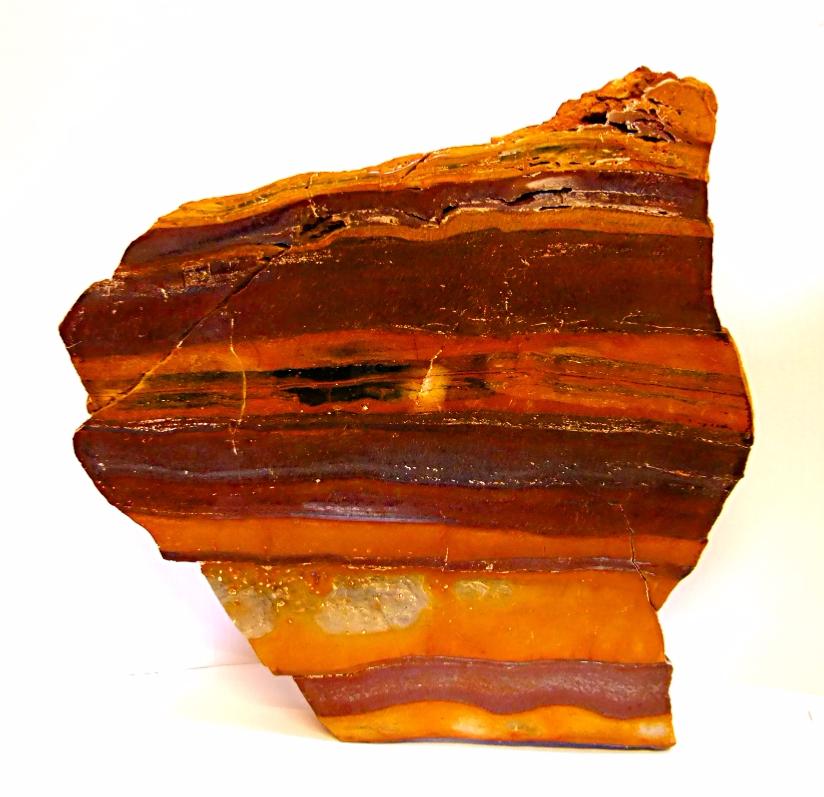 SUNSET JASPER LARGE POLISHED SLICE SPECIMEN. SP10169SHLF