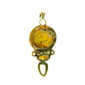 925 Silver Designer Pendant featuring Bumblebee Jasper & Citrine Gemstones.   SP15383PEND