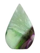 Snowflake Fluorite Mini 'Flame' Carving.   SP16713POL