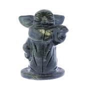 Carving Of The Character Yoda From Star Wars In Serpentine.   SP17266POL