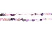 Polished Pebble Necklace In Fluorite.   SPR17433NEC