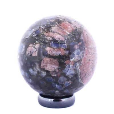 Gemstone Sphere In Que Sara Stone (Volcanic Rhyolite).   SP17609POL 