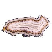 Agate Polished Front & Rear Face Slice Specimen in Natural Colouring.   SP17644POL