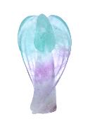 Gemstone Angel Carving In Fluorite.   SP17777POL 