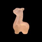 Alpaca carving in Rose Quartz.   SPR15343POL