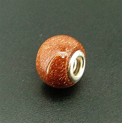 CHARM BEAD WITH STERLING SILVER LINING. 68200002