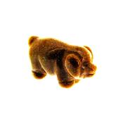 CARVING OF A  SMALL PIG IN COPPER GOLDSTONE.   SP12790POL
