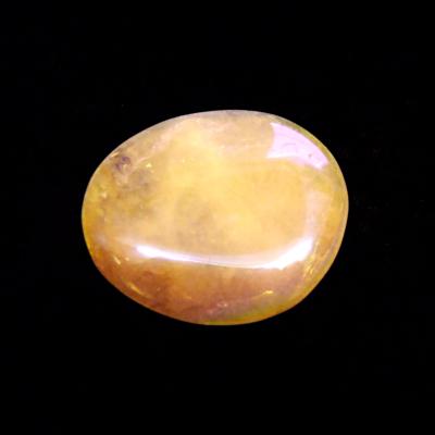 AQUA AURA QUARTZ POLISHED PALMSTONE.   SP14213POL