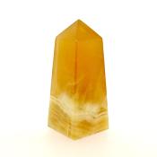 GEMSTONE OBELISK IN HONEY CALCITE.   SP15016POL