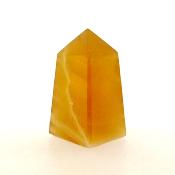 GEMSTONE OBELISK IN HONEY CALCITE.   SP15017POL