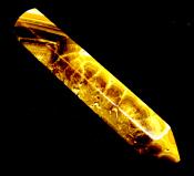 GEMSTONE PENCIL POINT IN BANDED ARAGONITE.   SP15039POL