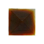 Pyramid in Brown/ Grey Coloured Agate.   SP15677POL