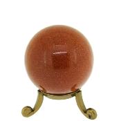 Gemstone Sphere in Copper Goldstone.   SP15746POL