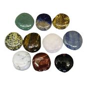 Set Of Ten Polished Palm Stones From Around The World.   SP15933POL