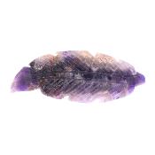 Carving Of A Feather In Amethyst.   SP17148POL