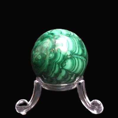 Gemstone Sphere In Malachite.   SP17313POL