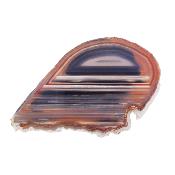 Agate Polished Front & Rear Face Slice Specimen in Grey & Brown Colouring.   SP17642POL