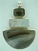 925 SILVER DESIGNER PENDANT. SP773SGEM