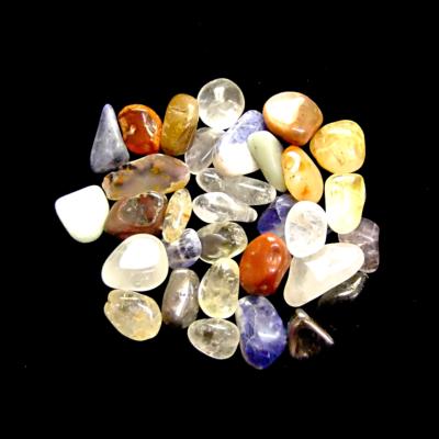 MIXED POLISHED TUMBLE STONES 'A/B GRADE' 3 (500g BAG).    SPR13721WHA