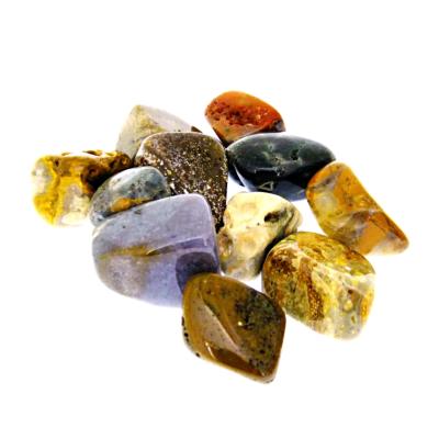 ORBICULAR JASPER POLISHED TUMBLE STONES 250g BAG.   SPR14409WH
