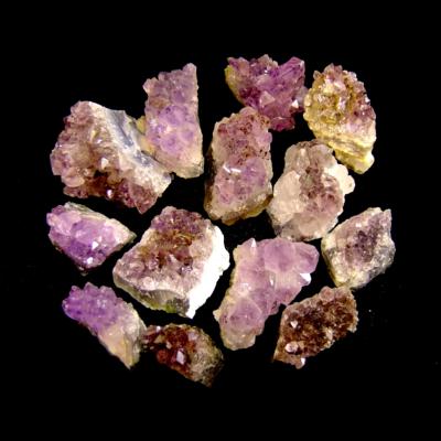 AMETHYST MINI DRUZE SPECIMENS (1Kg BAG).   SPR14582WH
