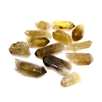 Rough Smokey Quartz Mini Points / Tips (1kg Bag).   SPR15149WHB