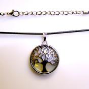 Tree Of Life Pendant Style Necklace With Opalite.   SPR15504PEND