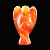 Gemstone Angel Carvings In Carnelian.   SPR17730POL