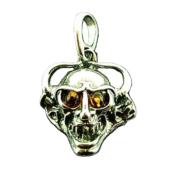 SKULL/ DEMON DESIGN PENDANT IN 925 SILVER. SPR6268