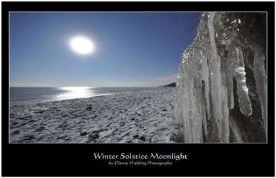 'Winter Solstice Moon' by Danny Hickling super sized A5 Art Print